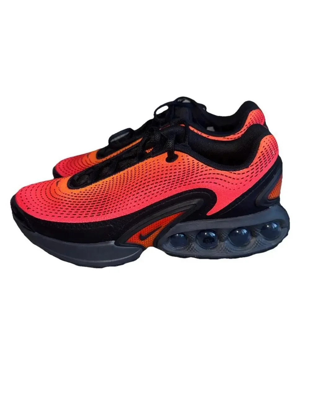Nike Air Max DN Orange Black Mesh Men's Low Top Athletic Sneakers Sz 8 No Box